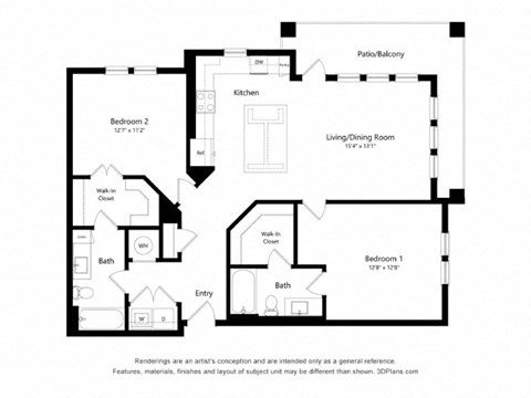 a floor plan of a house with a floorplan of a living room and kitchen